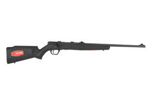 Savage B22F 22LR bolt action rifle features a 21 inch barrel